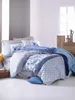 Renforce Bettwäsche Set 2tlg 155x200 cm und 80x80 cm Blau Produktbild-Vorschau 10