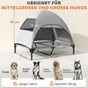 PawHut hondenbed voor buiten, met dak, verhoogd stalen Productafbeelding-voorbeeld 3