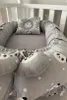 Jaju Baby Babynestchen mit Kopfkissen Baumwolle Panda Grau Produktbild-Vorschau 3