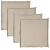 vidaXL Garten-Sitzkissen 4 Stk. Taupe 45x45x2 cm Produktbild-Vorschau 1