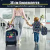 GOPLUS 5tlg Kinderkoffer Set, Kids Trolley mit Rucksack, Produktbild-Vorschau 3