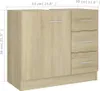 vidaXL Mobile lavabo rovere Sonoma 63x30x54 cm Materiale a Anteprima dell’immagine prodotto 9