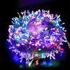 A tangled ball of colorful LED string lights against a black background. Náhled obrázku produktu