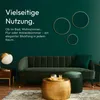 Wandspiegel 40 cm, rund, matt gold, Aluminiumrahmen Produktbild-Vorschau 3