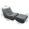 Divano singolo relax poltrona chill chair con sgabello Anteprima dell’immagine prodotto 19