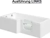 Solarna 170x85/70cm Badewanne mit Tür Seniorenbadewanne, Produktbild-Vorschau 1