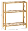 CASARIA® Badezimmer Regal Stehend Bambus Holz 3 Ablagen Produktbild-Vorschau 5