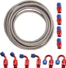 AN6 -6AN,AN-6 Red Swivel Fitting Nerezová ocel opletená Náhled obrázku produktu 1