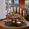 7-tlg. Holzleuchter mit “Goldleiste“ Produktbild-Vorschau 6