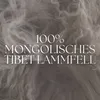 Grünblauer Schal aus 100% mongolischem Tibet Lammfell mit Produktbild-Vorschau 2