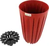 Vysoký kvetináč, vložka H 50 cm, červený, okrúhly, Náhľad obrázku produktu 4