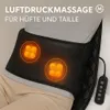 Massageauflage Shiatsu Ganzkörper mit Wärme Luftkissen Produktbild-Vorschau 3