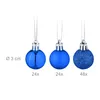 Lot de 96 boules de Noël Relaxdays, boules scintillantes, Voir les images du produit 4