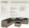 tectake Rattan Lounge – große, modulare Sitzgruppe aus Produktbild-Vorschau 6