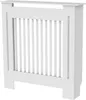 A white radiator cover with vertical slats. Anteprima dell’immagine prodotto