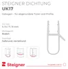 STEIGNER Duschtürdichtung gebogen UK17 80 cm (1 Stk.) Produktbild-Vorschau 2