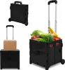 Chariot à provisions Jayseuw pliable avec 2 roues 45L Voir les images du produit 8