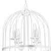 Lampa wisząca świecznikowa biała klatka Single 4xE14 15W Podgląd zdjęcia produktu 2