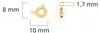 Vintageparts Federring aus Messing mit 18K Produktbild-Vorschau 5