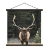 MuchoWow® Textilposter Hirsch - Baum - Geweih 60x60 cm mit Produktbild-Vorschau 1