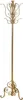 A gold coat rack with ornate scrollwork. Produktbild-Vorschau