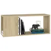 vidaXL TV-Schrank Sonoma-Eiche 80x24x32 cm Holzwerkstoff Produktbild-Vorschau 11