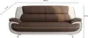 Kaiser Möbel Sofa 3-Sitzer, Stoff Kronos, Braun + Weiß, Produktbild-Vorschau 3