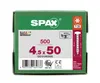 SPAX testa semitonda 4,5x 50 completamente filettata Torx Anteprima dell’immagine prodotto 19