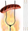 KOTARBAU® 5 pz Spiedini Per Barbecue Acciaio 130cm Anteprima dell’immagine prodotto 1