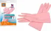 Haushaltsreinigungsschutzhandschuhe S rosa Gummi 1 Paar Produktbild-Vorschau 1