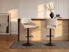 Barhocker 2er-Set - Cord & schwarzes Metall - Produktbild-Vorschau 2