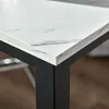 HOMCOM Bartisch Stehtisch mit Marmoroptik 120 x 40 x 100 cm Produktbild-Vorschau 9