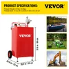 VEVOR Carrello per carburante da 30 galloni, deposito di Anteprima dell’immagine prodotto 7