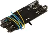 A black plastic battery holder with blue and yellow wires attached, shown against a white background. Produktbild-Vorschau