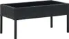 vidaXL Zahradní stůl černý 75x40x37 cm Poly ratan Náhled obrázku produktu 5