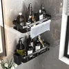 Bathroom shelves with various toiletries and accessories. Produktbild-Vorschau