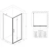 Mai & Mai Duschkabine Duschabtrennung 70x100x195cm 8mm Produktbild-Vorschau 6