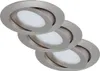 Vestavná svítidla LED, matný nikl, sada 3 kusů, 3xLED Náhled obrázku produktu 1