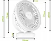 Ventilatore da tavolo con batteria e luce 48xSMD bianco Anteprima dell’immagine prodotto 14