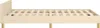 vidaXL Bettgestell ohne Matratze Creme 120x190 cm Stoff Produktbild-Vorschau 5