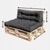 Cuscino per pallet 120 x 80 Set di 2 pezzi per mobili in Anteprima dell’immagine prodotto 7