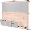 Wandboard HERITAGE 80cm natur Pinie 6 Haken Kreidetafel Produktbild-Vorschau 14