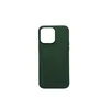 A dark green phone case is shown against a white background.