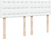 vidaXL Boxspringbett mit Matratze Weiß 160x200 cm Produktbild-Vorschau 7