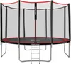 Trampolin - mit Sicherheitsnetz, Leiter, Randabdeckung, 366 Produktbild-Vorschau 2