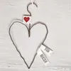 Good old friends Herz Draht Metall Anhänger Liebe Love Produktbild-Vorschau 3