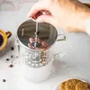 Kaffee- und Tee-Ei Glas 350ml French Press silber KLAUSBERG Produktbild-Vorschau 6