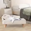 COSTWAY luksusowa sofa dla kota, podwyższone legowisko dla Podgląd zdjęcia produktu 2