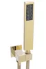 A gold-colored shower set mounted on a white background. Náhled obrázku produktu