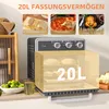 Minibackofen, 20L, 5 Funktionen, 360° Heißluft, Grillrost, Produktbild-Vorschau 4
